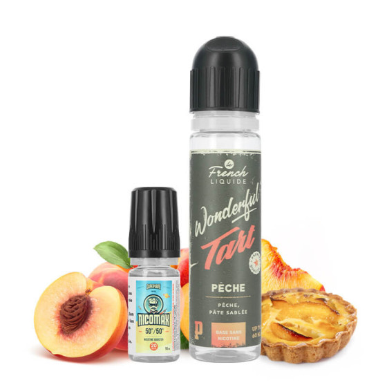 E liquide Peche 50ml Le french liquide Wonderful tard