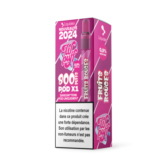 Cartouche Wpuff Pod 2.0 - 800puffs - Liquideo (Boite de 10)
